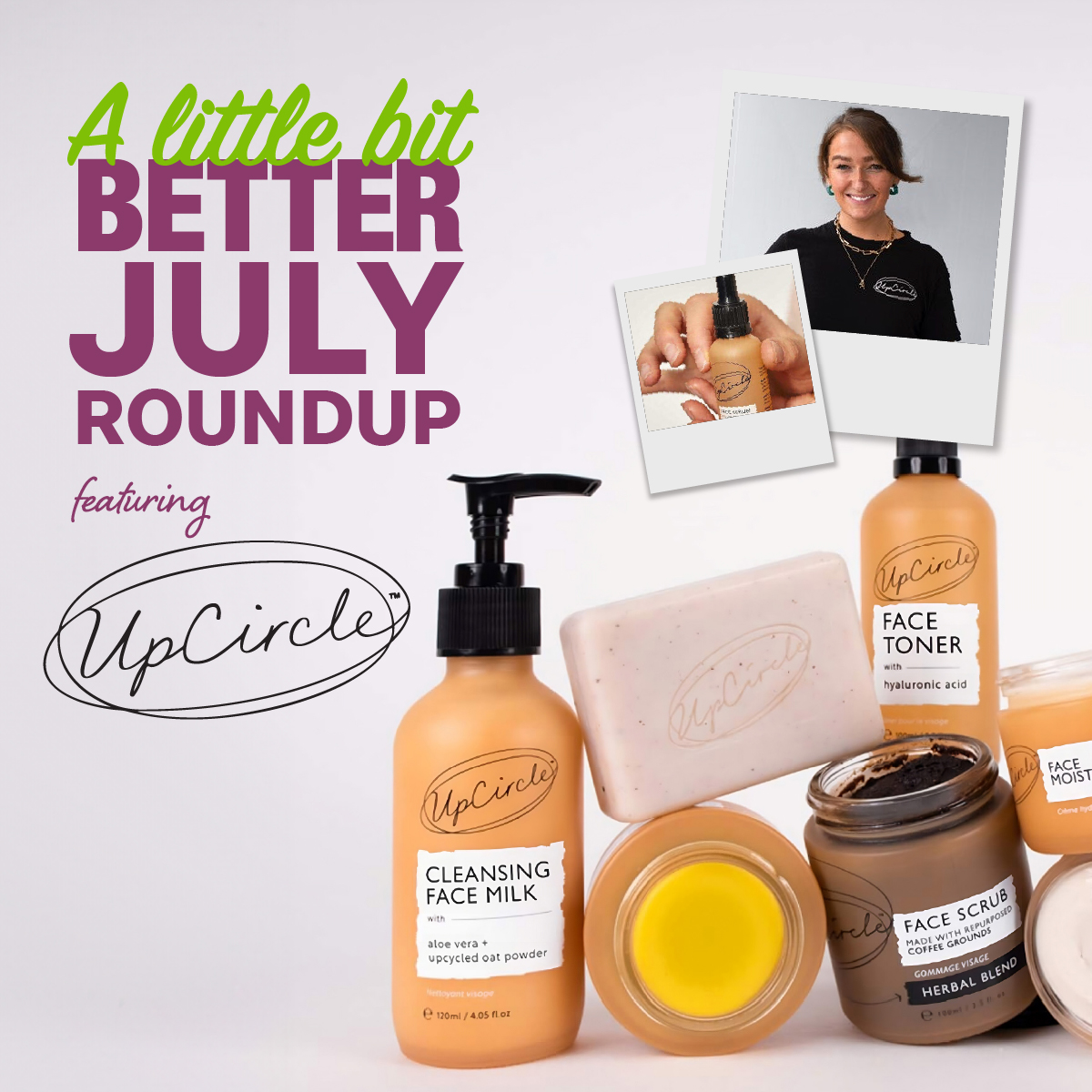 What do coffee grounds, fruit juice, and maple bark extract all have in common? They all make skin shine while giving second life to earth’s resources! Learn more about how @UpcircleBeauty is making upcycling look great: tinyurl.com/bdd7desp #littlebitbetter #plasticnegative