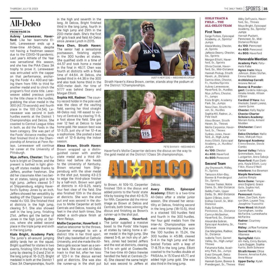 HPrideAthletics's tweet photo. Congratulations to @haverfordxctf All-Delco athlete of the year and all of our student-athletes who received All-Delco honors.  Go Fords! https://t.co/aWs1O2egf8