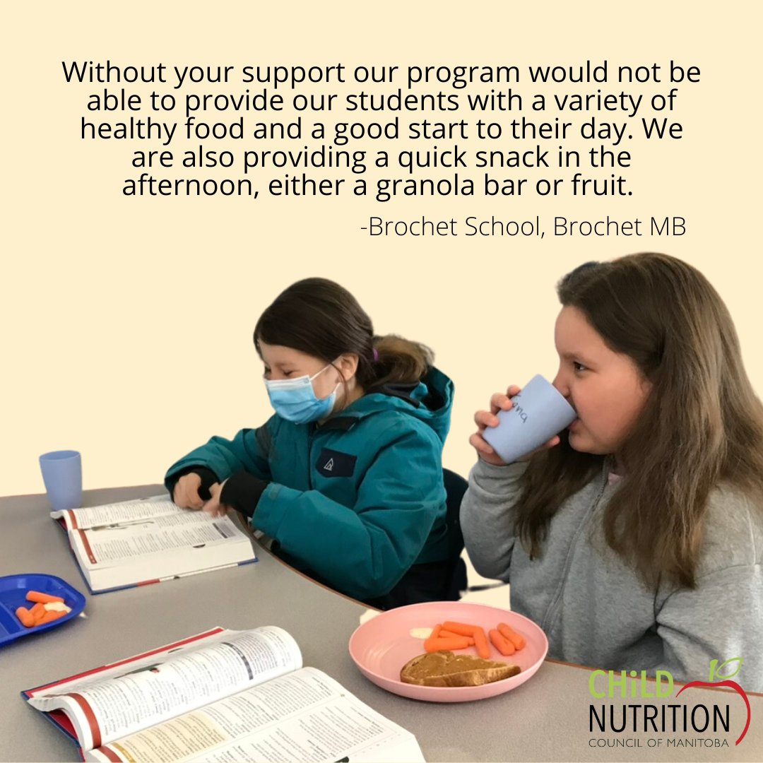 Programs supported by the Council served ~41,000 Manitoba students this school year. But we know the need is much higher as food prices increase and more students access programs. To learn more and support schools, visit donate.childnutritioncouncil.com to see our Ways To Give page.
