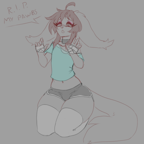 KinkMasterNero's tweet photo. Huwt my pawbs... they are in mid recovery after a second degree chemical burn... can't wait till they are healed so I can draw in peace and comfort again 🙏 https://t.co/YvPJzHsNgN