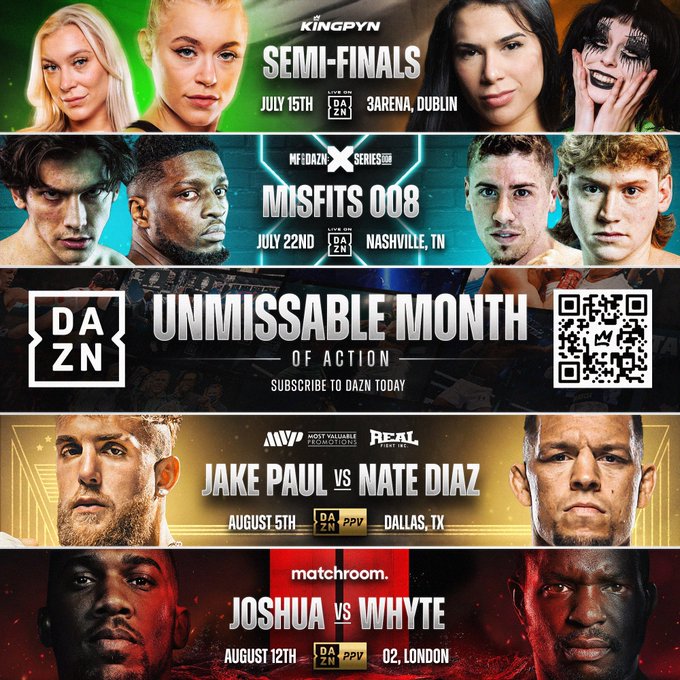 Come watch mine and these sick upcoming events on DAZN  https://t.co/0TfcAV5czm https://t.co/AMC4m6F