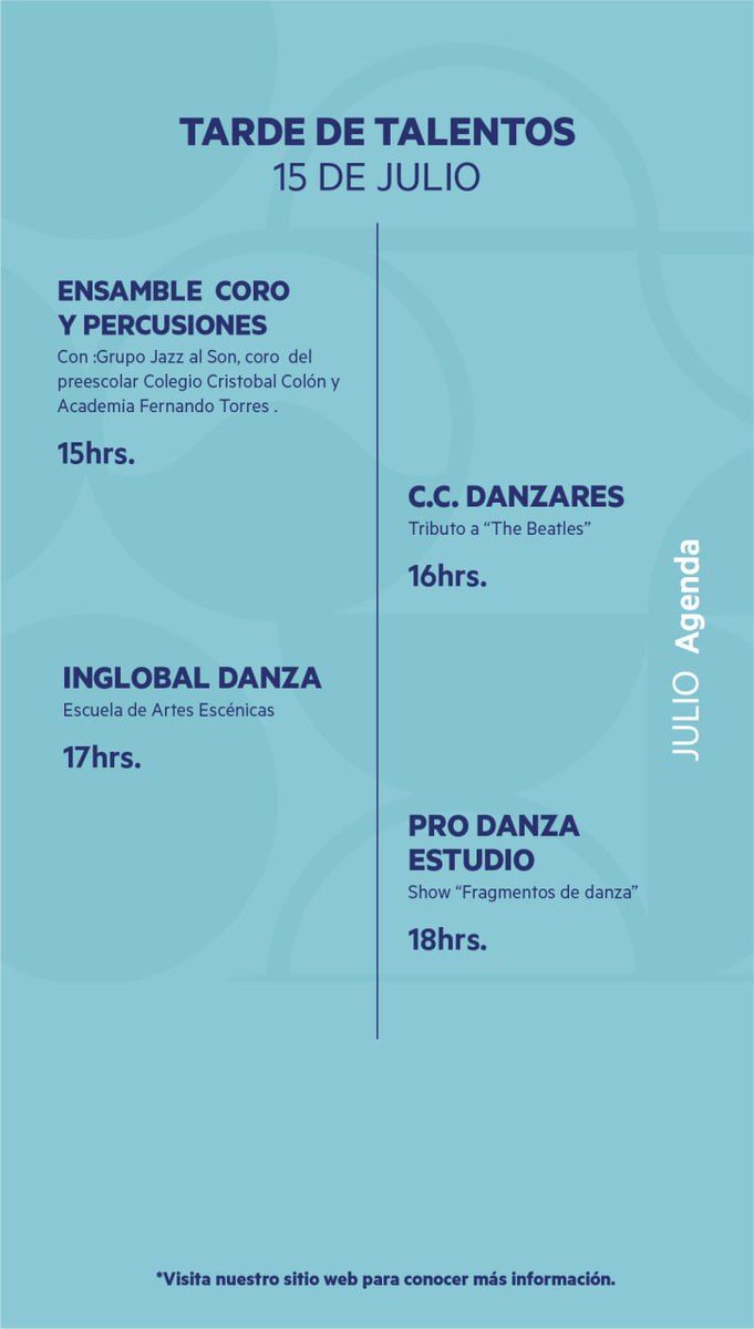 ImagenRadioVer's tweet image. !Este 15 de Julio, no te pierdas de las actividades que @AndamarMx tiene preparadas para ti! 🌊🎁

#Andamar #BoutiquePlaza #LifeStyleCenter #BocadelRío #Veracruz #ImagenRadioVer