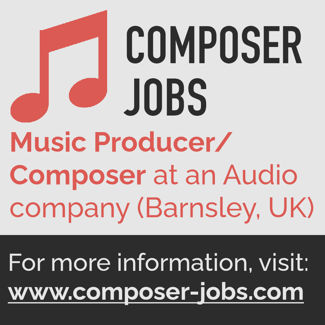 ComposerJobs's tweet photo. Looking for a Composer!

See https://t.co/rXzDbUDmMm for more information.

#ComposerJobs #Composer #ComposingJobs #MusicComposingJobs #MusicComposerJobs #MusicComposing #MusicComposer #MusicJobs #ComposerJob #MusicJob #MusicCreatives #ComposerLife https://t.co/Sez4rLUbtA