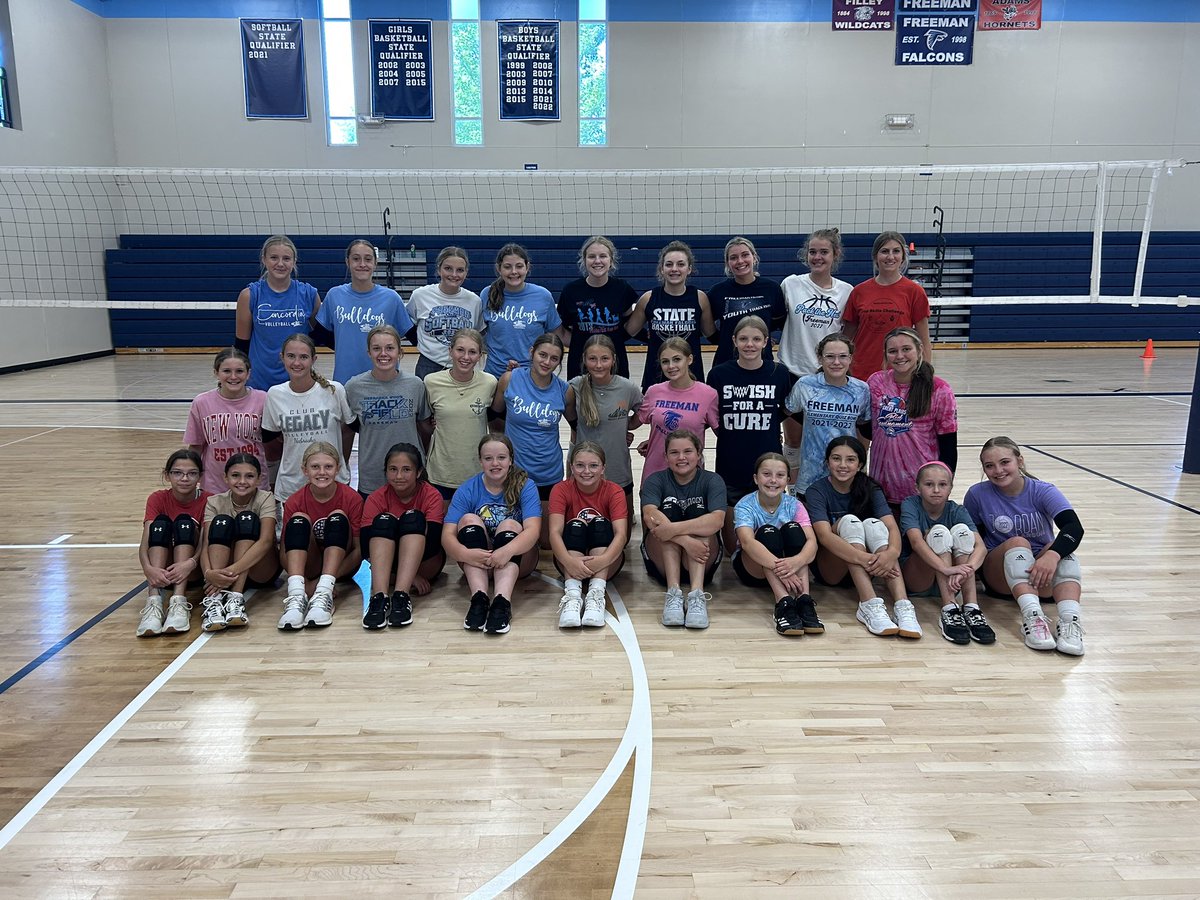 LexiHolland2's tweet photo. Camp Week = The Best Week 🏐 #freemanfalcons https://t.co/LJh1OBYsdQ