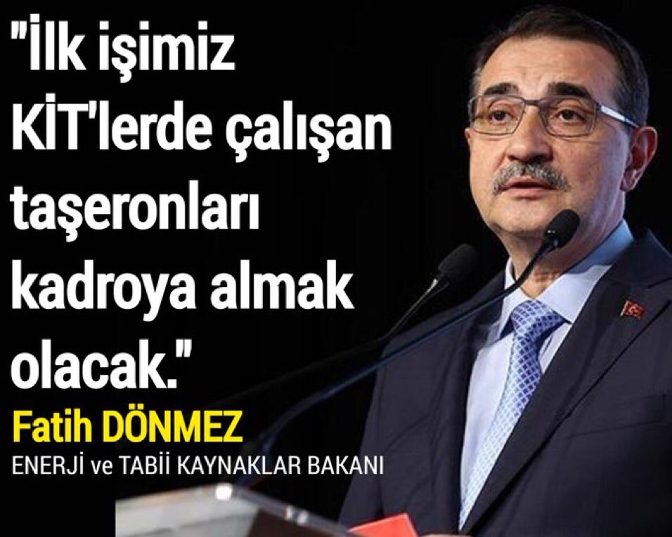 #KitTaşeronTorbadaOlsun
KİT'LERE ASİL KADRO MÜJDESİ GELENE KADAR MÜCADELEYE DEVAM...