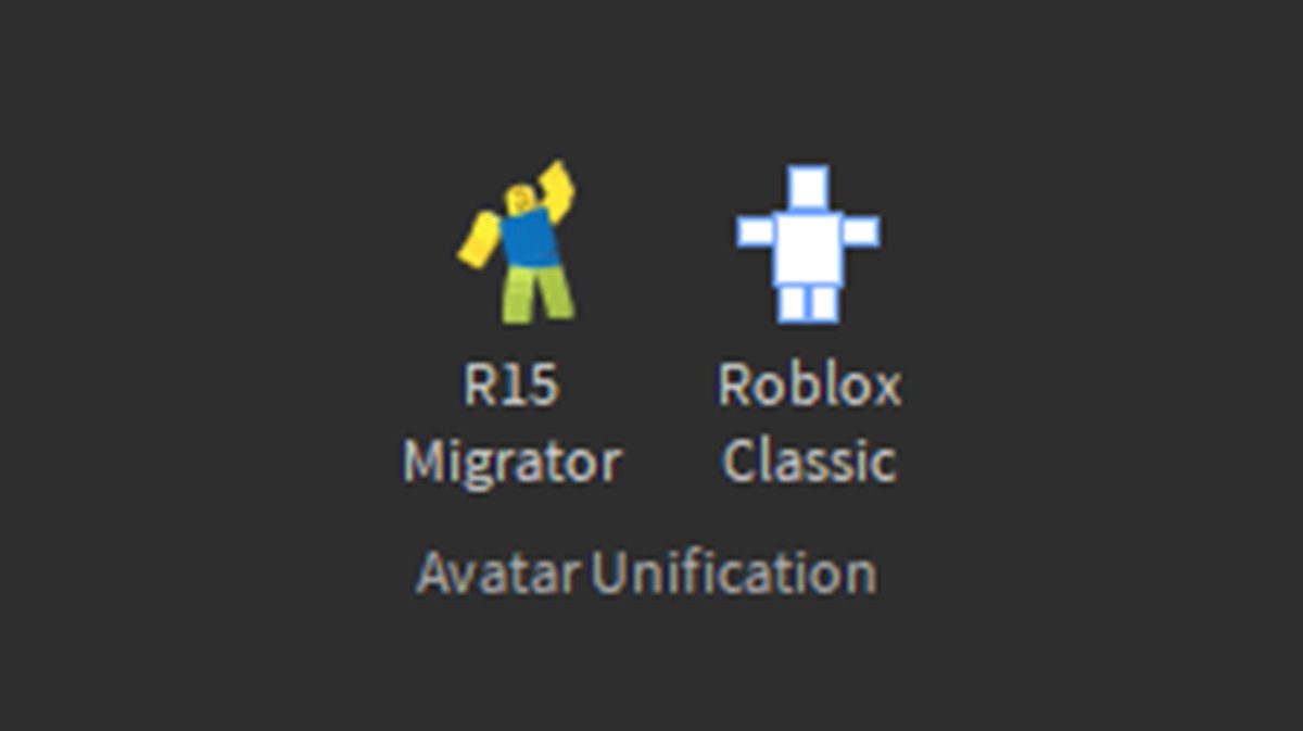 Roblox avatars have come a long way, but that doesn't mean you have to stop using the old ones. Coming soon, the 'R15 Migrator' &amp; 'Roblox Classic' Studio plugins will allow creators to unify avatars to ensure their support for years to come. Open this thread for more info... 👇