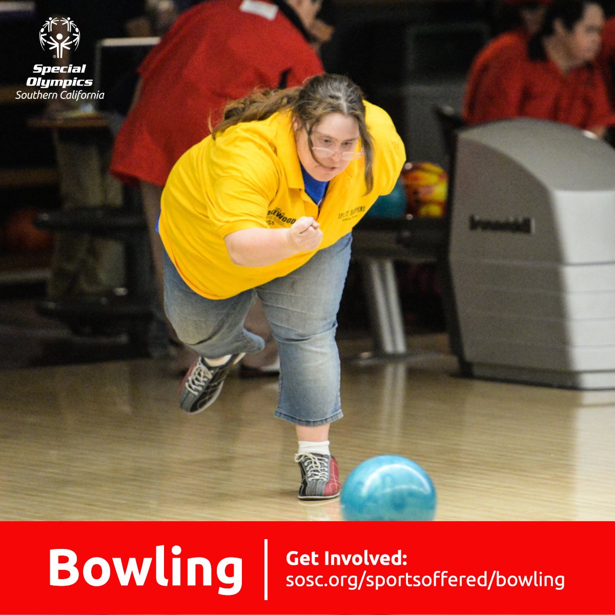SOSoCal's tweet photo. Let's ROCK and BOWL! π€π³ Some #SOSCBowling modifications are made for #SOSCAthletes with physical disabilities, but most athletes compete under the same rules and circumstances as athletes on a professional tour.
Get Involved: https://t.co/ciLnC8e5gV
#WeAreSOSC #Bowling https://t.co/0sOOTqIOtV