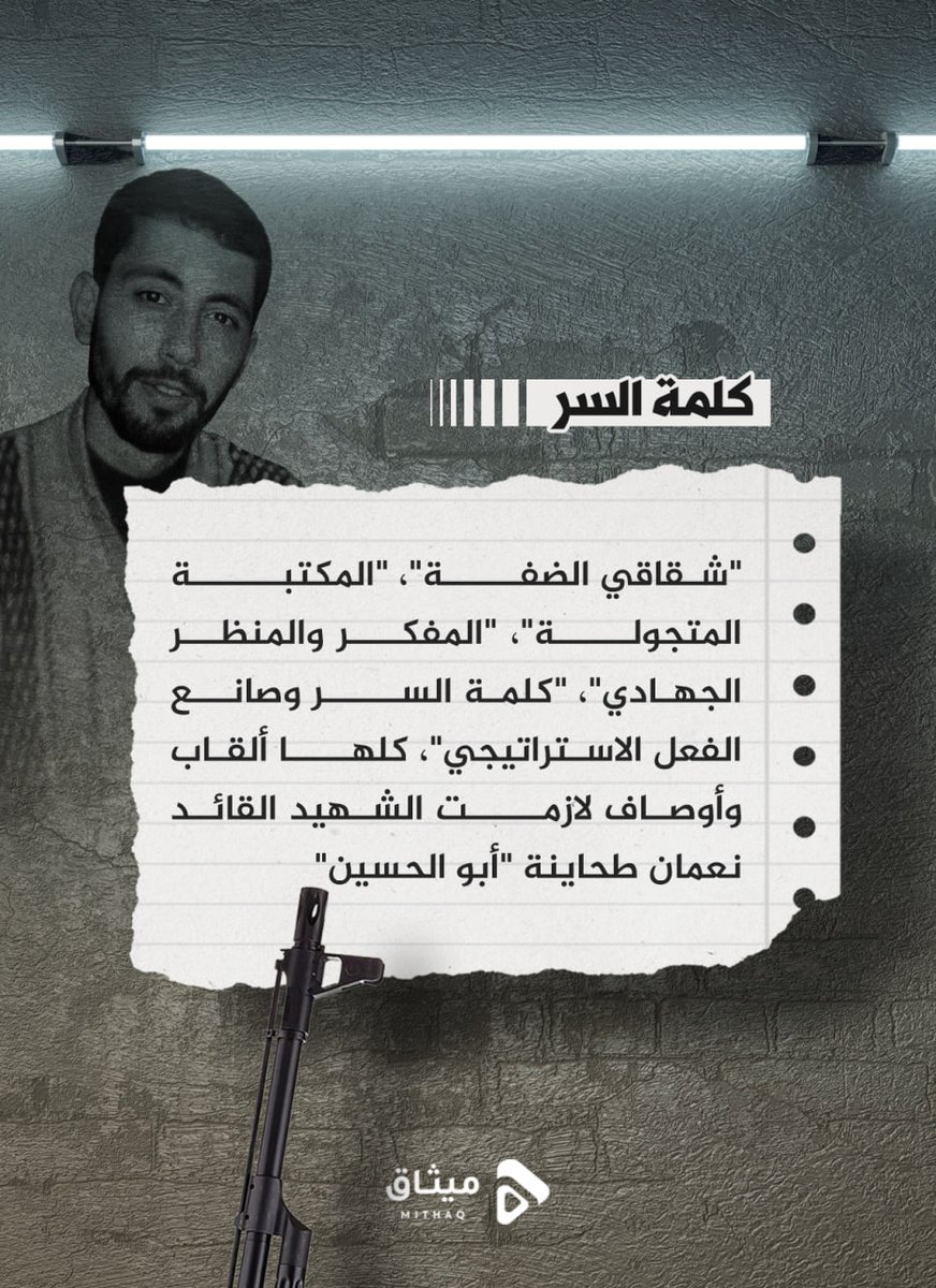 AlastlSabryn's tweet photo. نستذكر في مثل هذا اليوم عام 2004، ارتقاء القائد المفكر الشهيد الفذ نعمان صادق طحاينة "أبو الحسين"، إثر عملية اغتيال صهيونية جبانة استهدفت سيارته في مدينة جنين المجاهدة
#نعمان_طحاينة
#أحفاد_النعمان https://t.co/3htSF7V9Rn