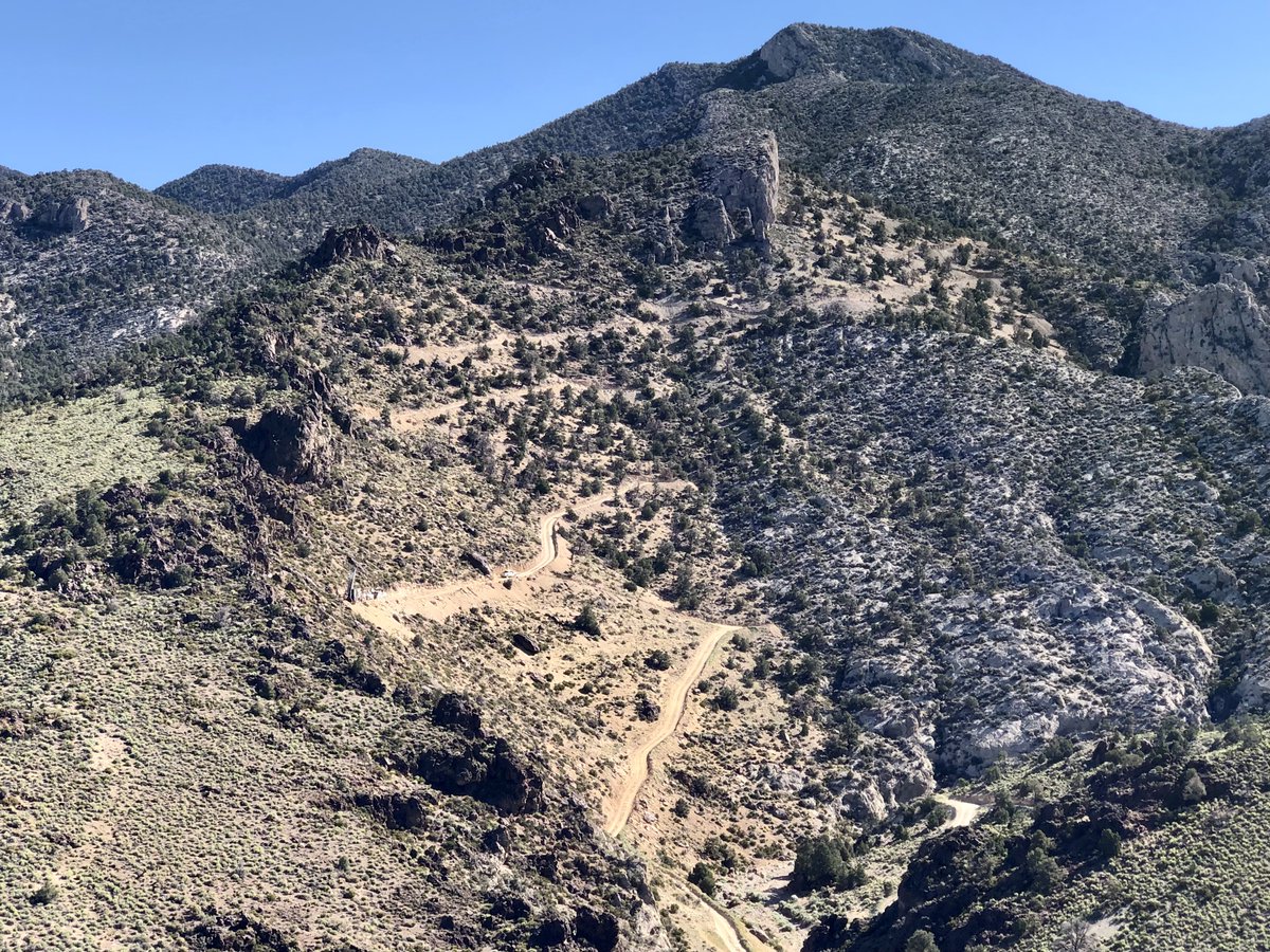 ContactGoldCorp's tweet photo. Looking from the high grade X-Ray Zone across to the Tango Zone at our Green Springs project.  The drill is working on hole 21, with 2,600 metres of drilling completed so far in this year's program. https://t.co/fCXryYoV4U