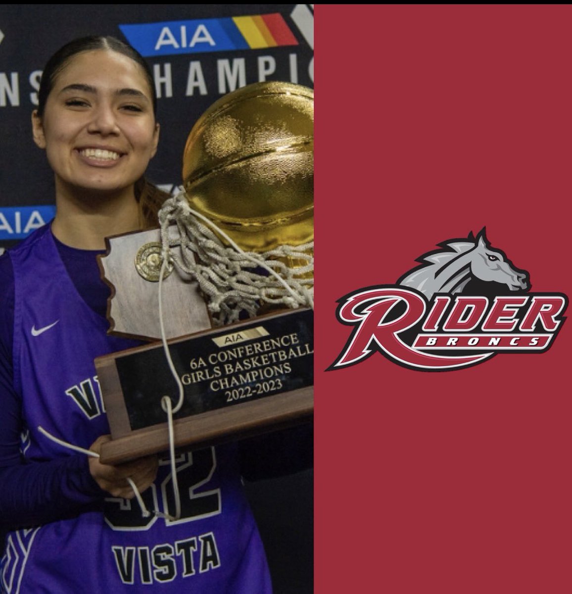 VVHSgbb's tweet photo. Congratulations Jocelyn Chavez on receiving an offer to play at Rider University!! 🏀😊 

Great leader, and amazing teammate. Well deserved!!!! 

@athleticsVVHS @DysartUSD https://t.co/ETTTTS8fxW