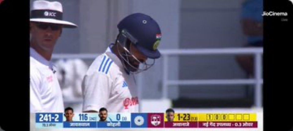 Kohli bhai make sure mai aaj pura match dekhun please ✨