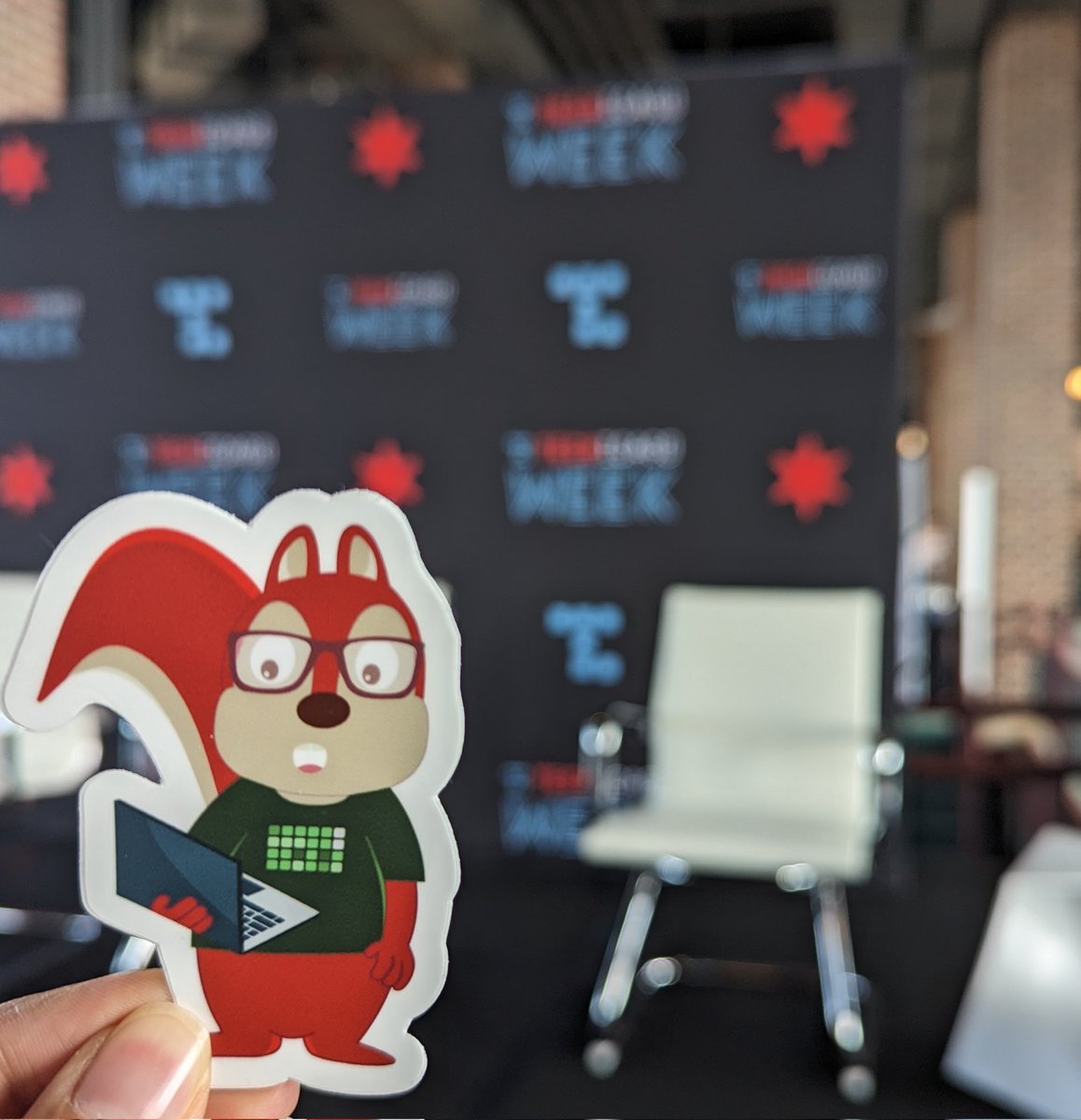 Rory is ready for TechChicago Day! <a href="/GoTechChicago/">TechChicago</a> #tcw23