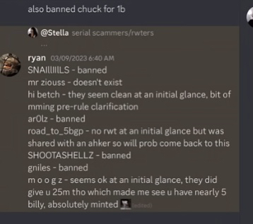 GnilesRIP's tweet photo. sooo @Jagex @JagexSupport @JagexAsh @JagexTyran @JagexTwisted is this not enough proof i was Faslely banned by the rat king? IVE NEVER SOLD GOLD IN MY LIFE WHY CANT I APPEAL. #FREEGNILES https://t.co/W9NmjzvYTg