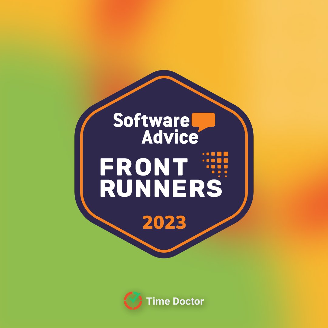 ManageYourTime's tweet image. We’re excited to make the new list of FrontRunners for Top Time Clock Software on @SoftwareAdvice!🏆 Thanks to our dedicated team and amazing customers for making this possible. Here&apos;s to making more time count together! #TimeDoctor #Frontrunner2023 #TimeClockSoftware