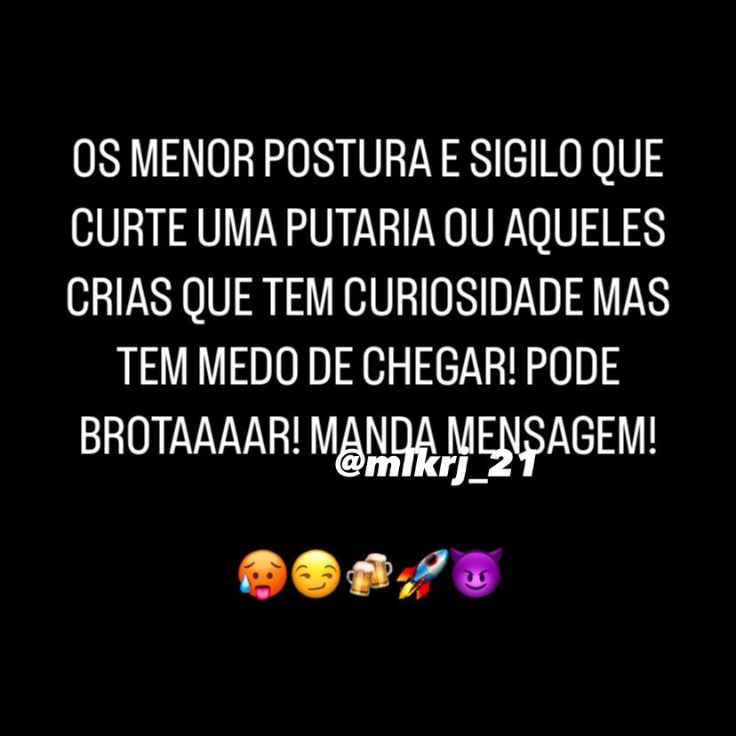 mlkrj_21's tweet photo. Não tenha medo de ser feliz, o sigilo é mais do que garantido. https://t.co/IXGohiHTNn