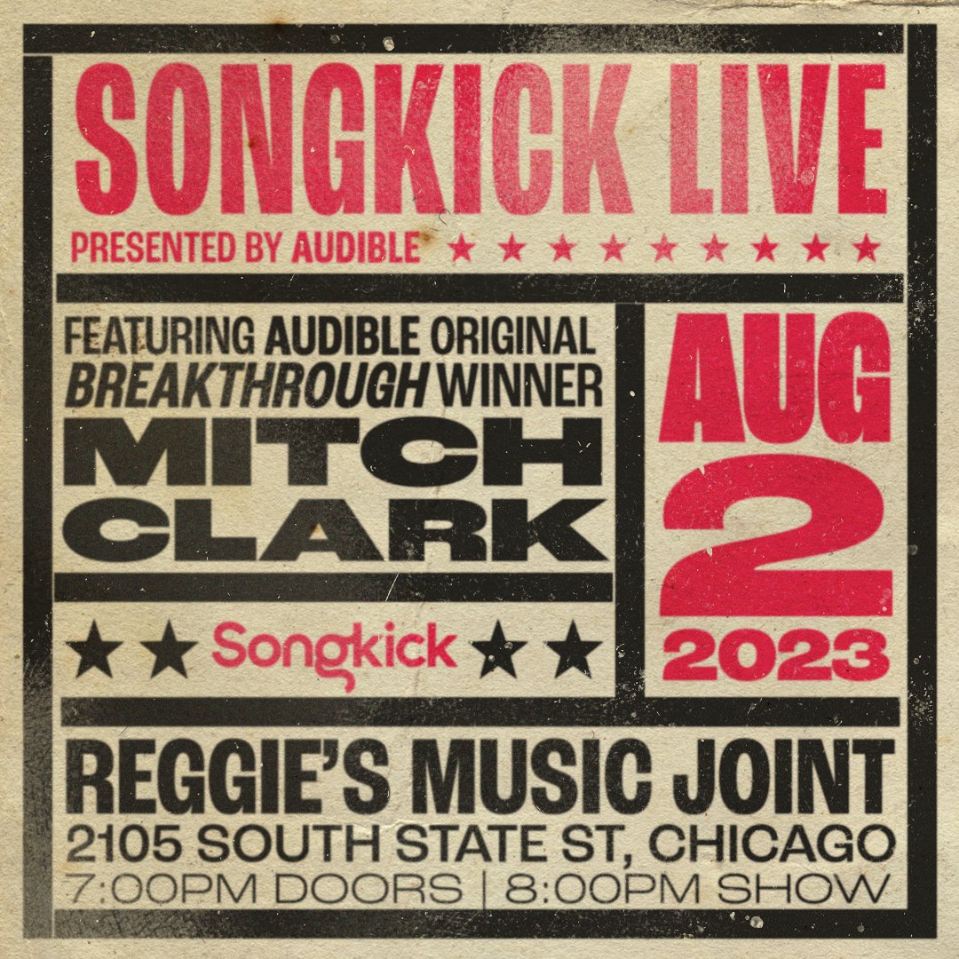 You’ve heard his music on Audible's Original series ‘Breakthrough’, now you can hear it live! Join us and WMX at Reggie’s in Chicago on August 2nd to experience Mitch Clark’s incredible music in person. FREE RSVP HERE: 💫eventcreate.com/e/songkick-liv…