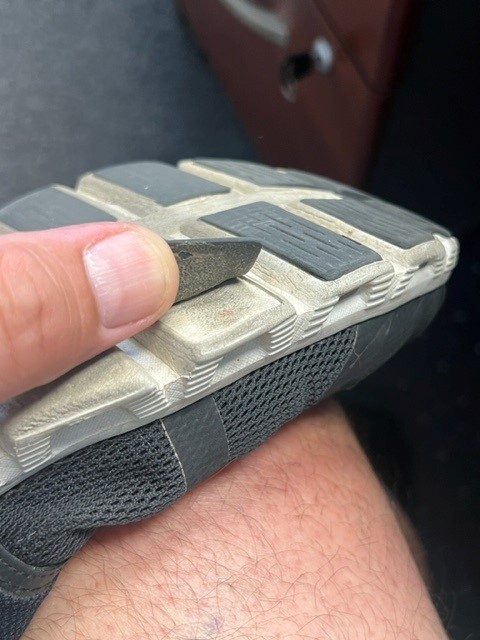 RalphDeLuca72's tweet photo. @on_running @femontini After a week of normal use. Several more have fallen off since then. I submitted a claim. Ill post how On handled it. https://t.co/c6AGL3CN2v