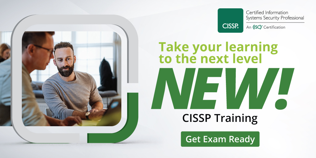 ISC2's tweet photo. Ready to earn your #CISSP? Enroll in the newly enhanced Online Instructor-Led Training for CISSP. Now featuring a more intuitive learning experience.
Register now: https://t.co/PZ12IW8rnk
#CISSPTraining #CybersecurityTraining #CybersecurityCertification https://t.co/yjUee39Z4S