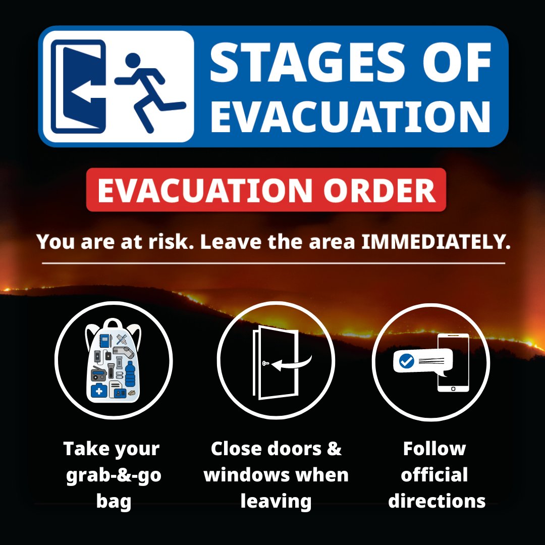 911 on Twitter "RT PreparedBC In case of a BCwildfire Evacuation Order 🔥Leave