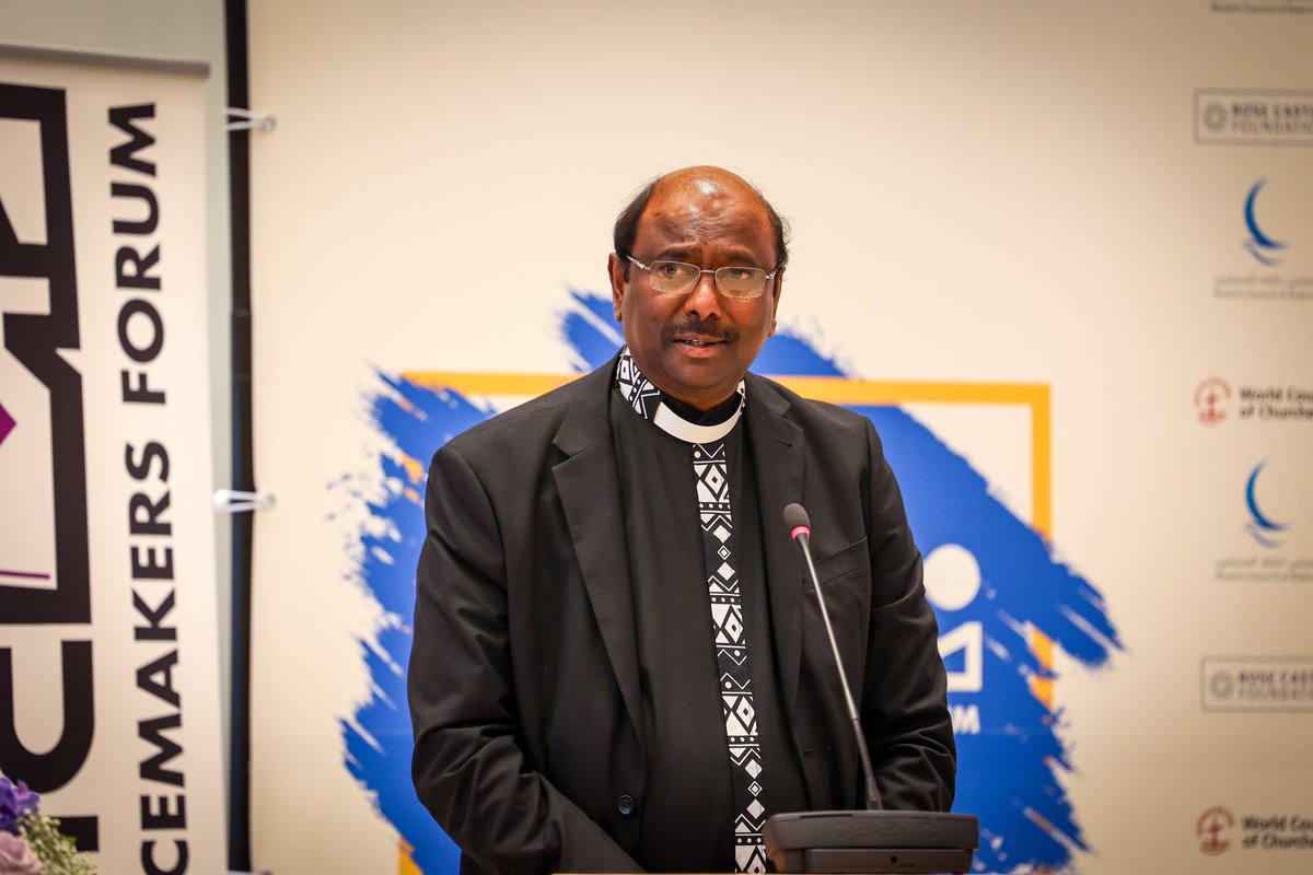 Oikoumene's tweet photo. #WCC general secretary Rev. Prof. Dr Jerry Pillay encouraged the peacemakers to develop wings and fly even higher for peace.
“Our world is a very messy place at the moment,” he said, “Into this context, we are called to speak as religious people.”
#EPF2 #emergingpeacemakersforum https://t.co/qXOoO8SotJ