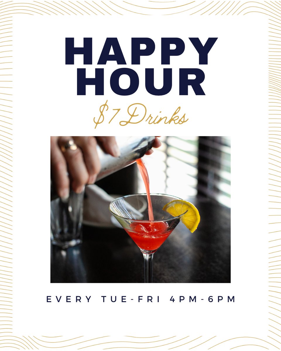 CPItalian's tweet photo. It's almost that time! 🙌 Come join us this evening for Happy Hour from 4pm-6pm and enjoy $7 drink and appetizer specials! https://t.co/Jh6ntfZ68M