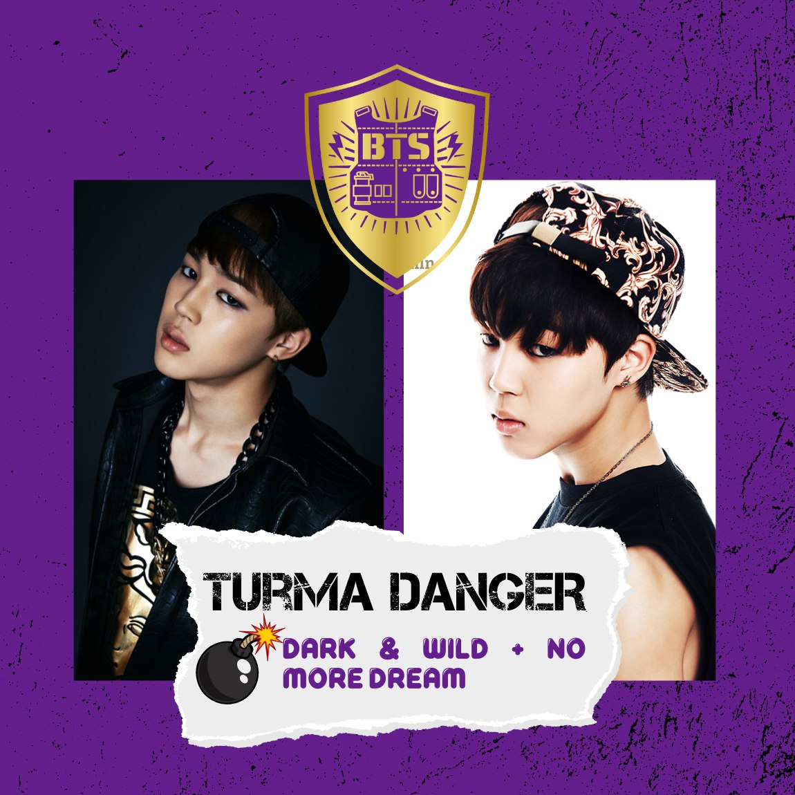 parkjimin_ps's tweet photo. ๐ Classe: Dark & Wild + No More Dream
- TURMA DANGER
Tag: #TurmaDanger #DangerBullet #WeBullet
Emoji: ๐ฃ
(+) https://t.co/8yORsemKW6