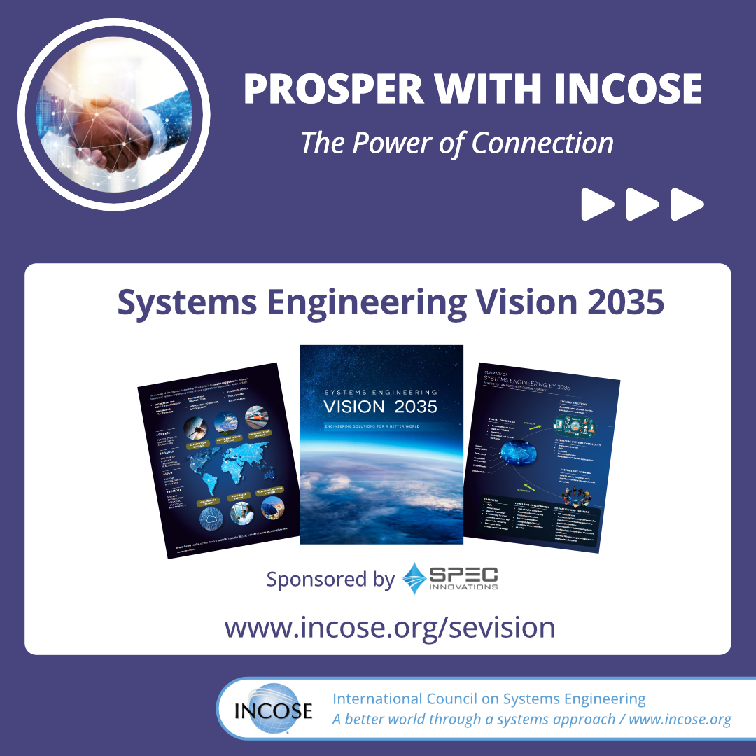 incose_org's tweet photo. The Systems Engineering Vision 2035 is intended to inspire and guide the strategic direction of systems engineering for the global systems community. Explore the vision at https://t.co/b4sQlbQkUM 

#SystemsEngineering #EngineeringFuture #EngineeringLeader #Engineering https://t.co/1f2oNMu2EW
