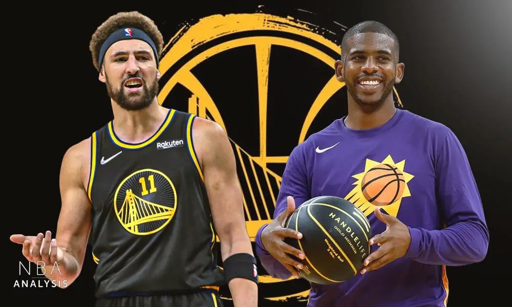 ProphetX_Hoops's tweet photo. Relationship between Chris Paul and Klay Thompson is “tense” amid competition for starting spot.

CP3 and Klay got into an incident last week where “Klay asked if he could see Paul's championship ring” during team dinner at CP3's home. 🍿👀 https://t.co/3ljjhkZZsy