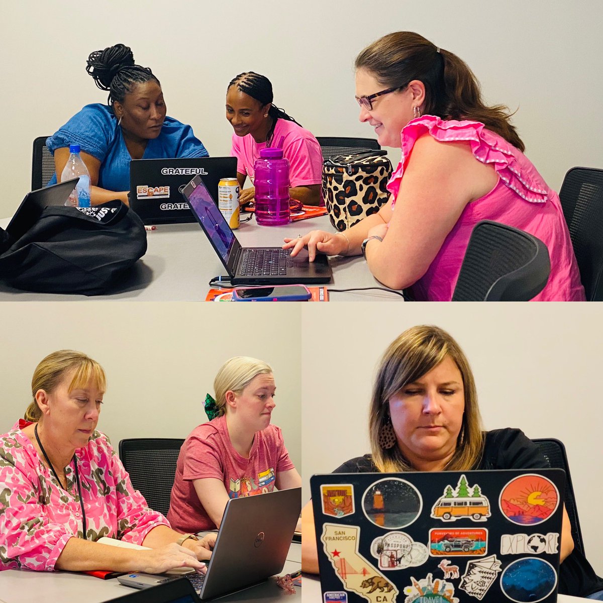 And the afternoon… Teacher leaders apply what they learned from our morning escape game and from the digital introduction by @hannahodom92 to create digital escape games for students! <a href="/CobbAlp/">Cobb ALP</a> #lovetothinkhere #ctla24