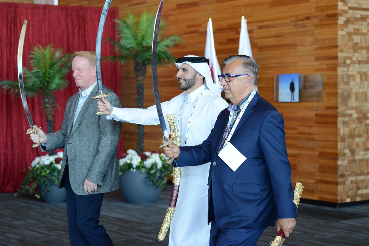 qatarenergy's tweet photo. Third day of QatarEnergy’s participation in the 20th International Conference &amp; Exhibition on Liquefied Natural Gas (LNG2023) in Vancouver, Canada.

#QatarEnergy #YourEnergyTransitionPartner #Qatar https://t.co/bX7RWx60cw