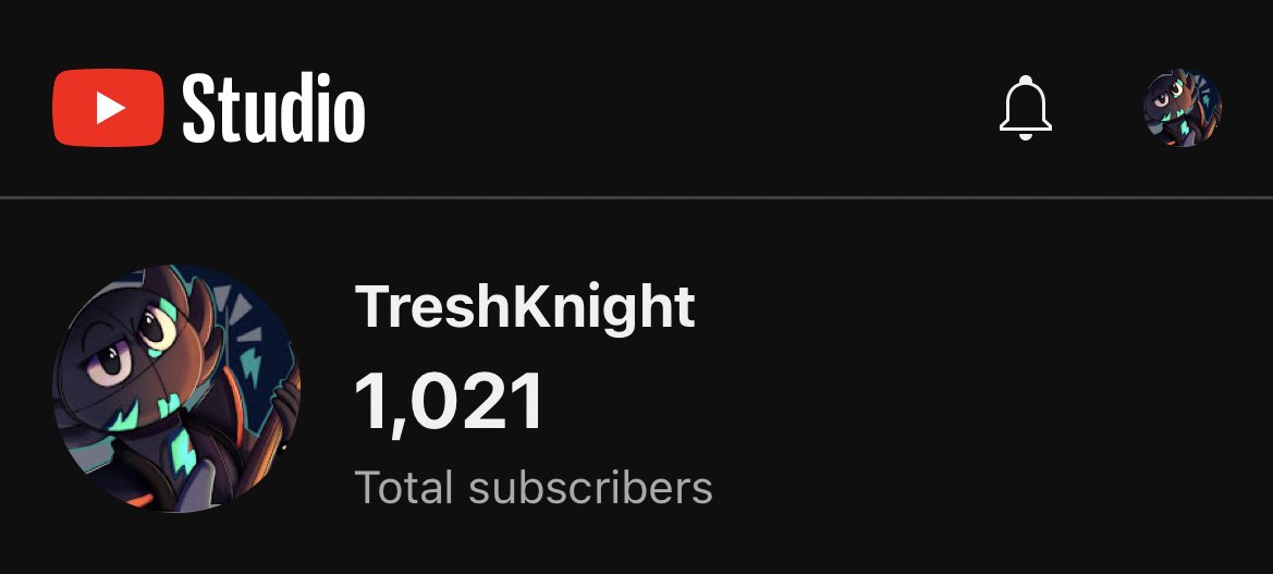 TreshKnight's tweet image. Lo veo y no lo creo, llegamos a la primera gran cifra de YouTube que desde pequeño anhelaba tener.
Muchas gracias a todos los que han estado apoyándome en este trayecto de poco más de un año.
¡Los quiero un montón!
Que sepan que habrá TreshKnight para largo.
-Tresh.