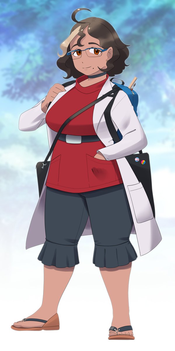 BurrgerMama's tweet photo. I'm beginning my own Fakemon journey and embarking on a project I'm quite excited about. Meet Professor Rosewood, your PokéProf guide through the Lacu Region. I hope you enjoy what's to come!

#fakemon #Pokemonfanart #Pokemon https://t.co/jIRgBjoIEK