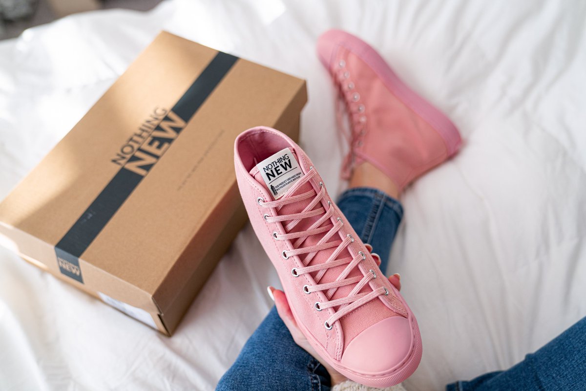 It's The Pink, For Me 💞.

#NothingNew
#ClassicHighTopSneakers
#SustainableFashion #EcoFriendly