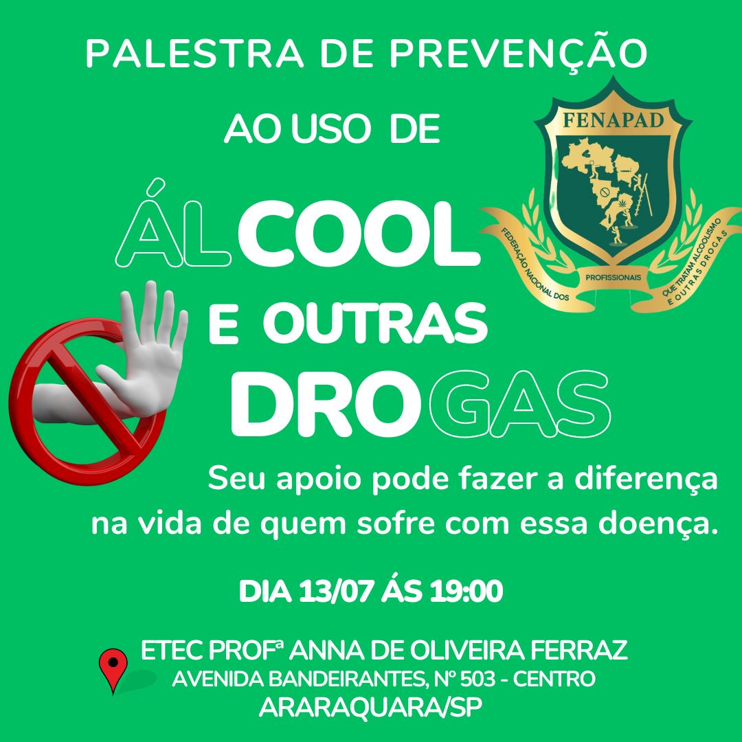 fenapad's tweet photo. Atenção Araraquara e região! Você é o nosso convidado! Venha entender mais sobre a dependência química e encontrar ferramentas para descomplicar o complicado da dependência química.
Entrada: 1 quilo de alimento não perecível
Para mais informações entre em contato: (17) 99278-5035 https://t.co/4ALIxX923S
