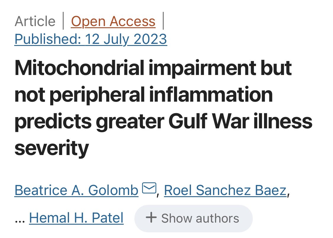 Meat Head on Twitter "Gulf War Illness affects 1 in 3 Gulf War