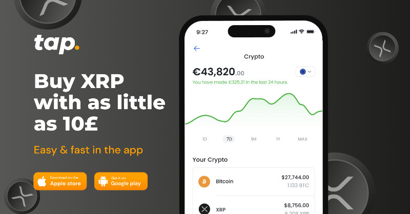 Tap_Fintech's tweet photo. 🔥Hot off the press! Ripple triumphs over SEC &amp; XRP is NOT a security! The future of #Crypto is here!

🎉To celebrate, we invite all #XRP and #Ripple enthusiasts to explore Tap! Seamlessly manage your XRP with our cutting-edge app!

🚀Ready to leap into the future of finance? 💰