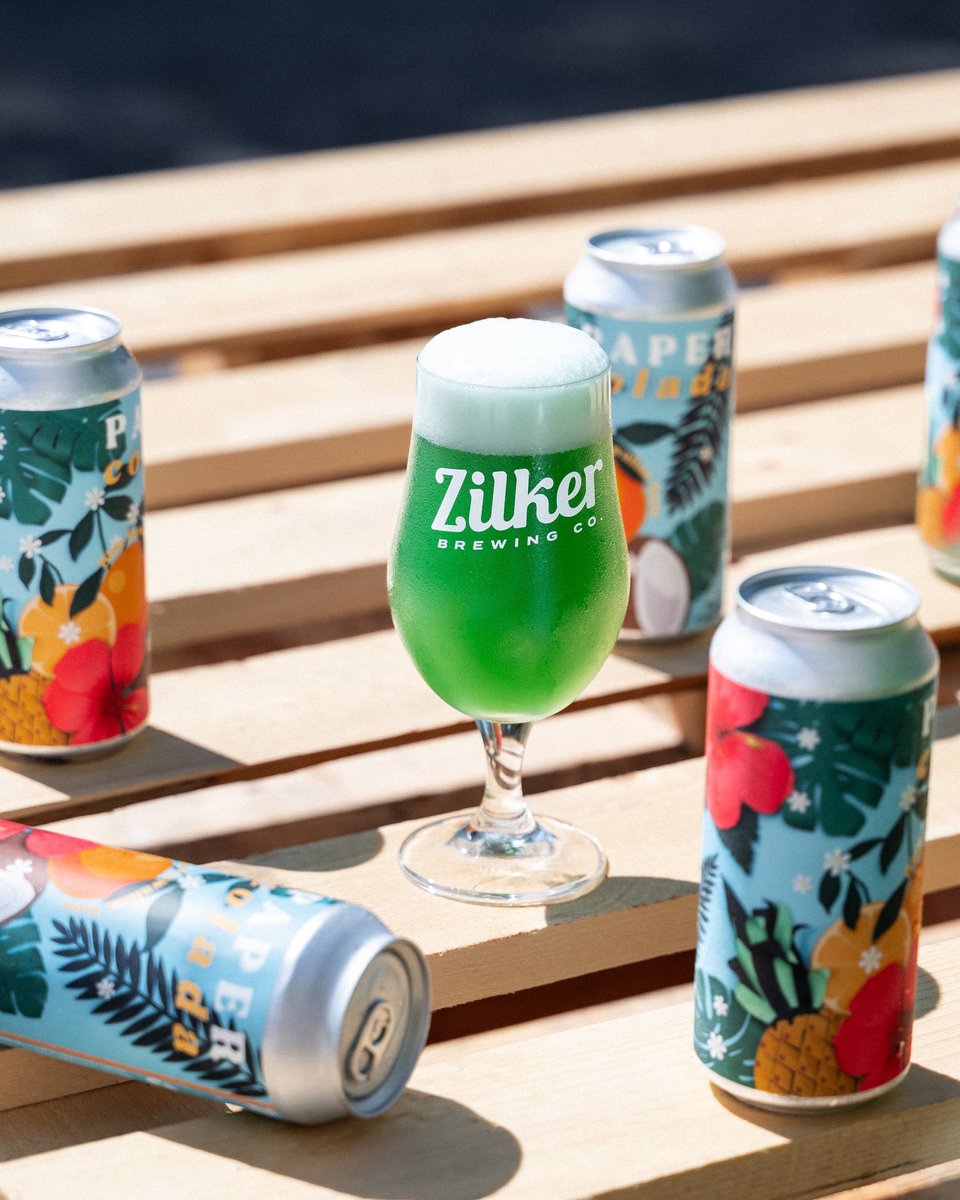 ZilkerBeer's tweet image. PAPER COLADA // Fruited Kettle Sour 8.5% ABV 
Expect a Piña Colada in beer form. Featuring juicy semi-sweet pineapple, Cara Cara orange &amp;amp; soft coconut flavors making for balanced, light bodied sweet yet tart brew.
#papercolada #paperoasis #paperartist