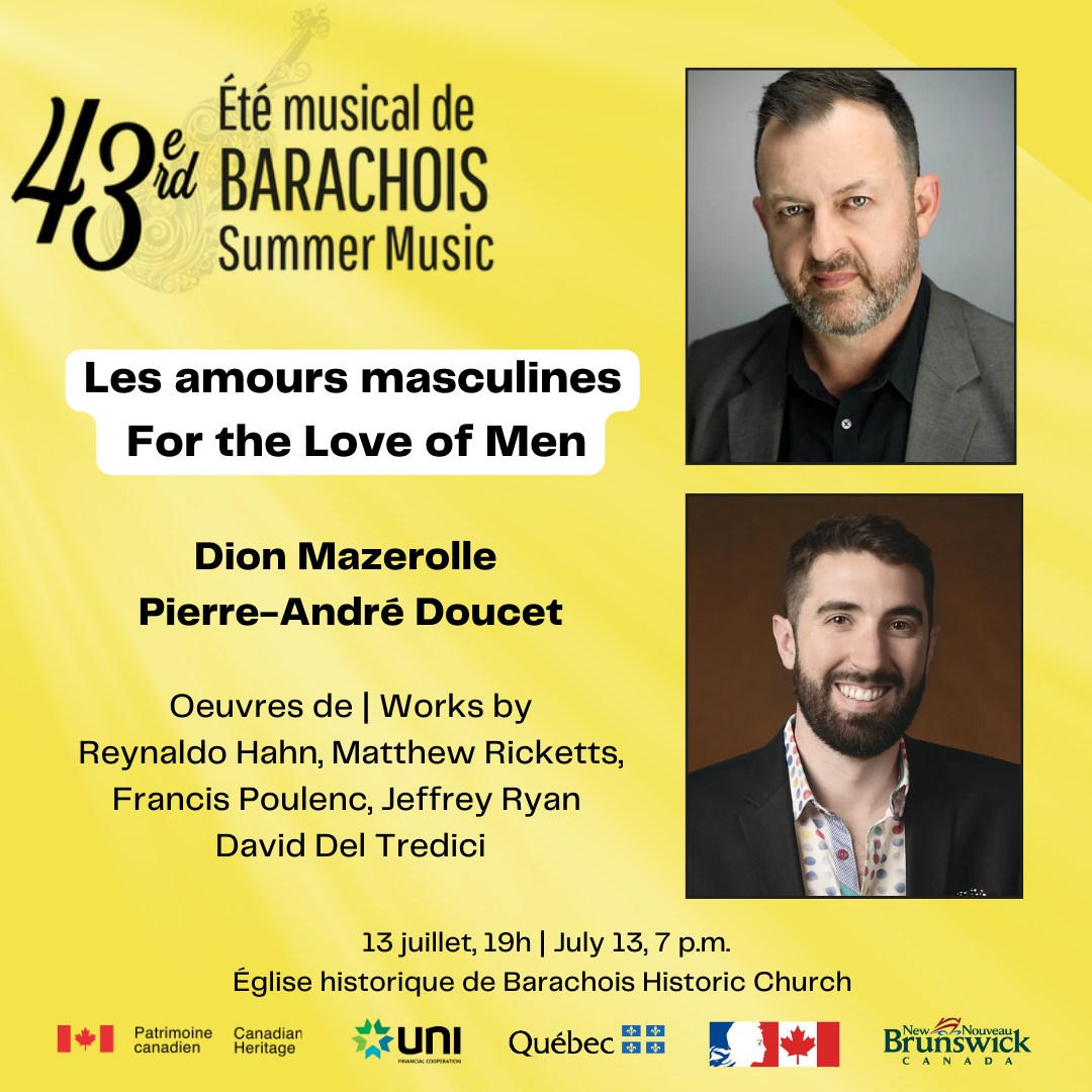 Tonight! Thanks to Dion and Pierre-André for including my Cavafy songs "Of Passion's Tide".🌈