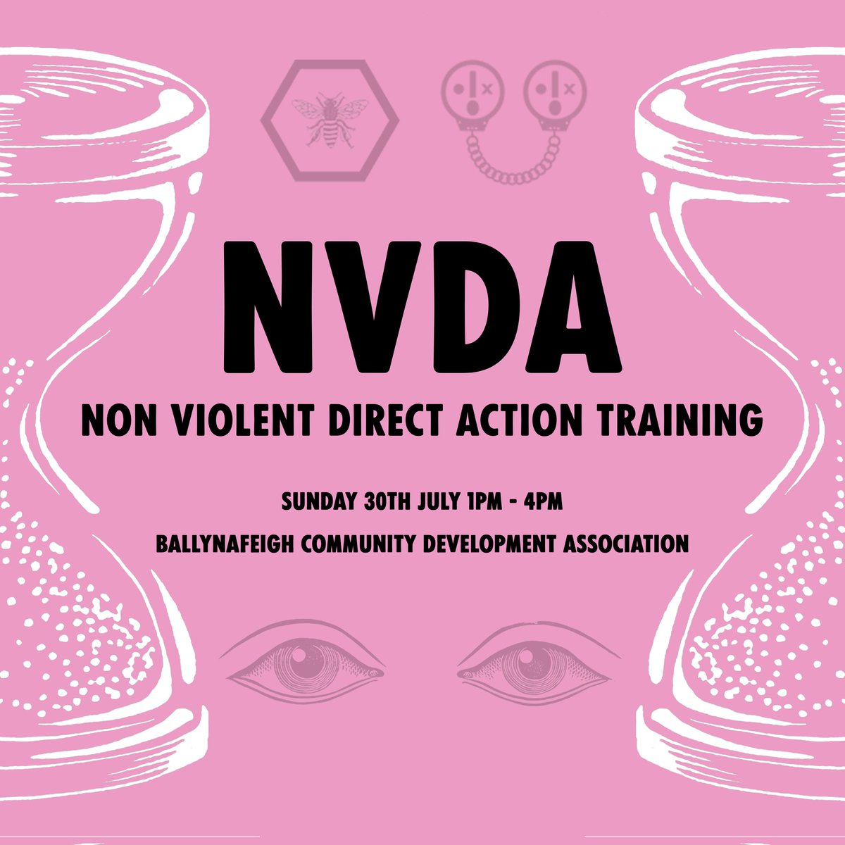 Hiyaaaa👋! 

Would you like to find out how to take Non Violent Direct Action when it comes to spreading climate crisis awareness? Look no more! Come to our training, 30th of July, Ballynafeigh Community Development Association 1pm - 4pm!