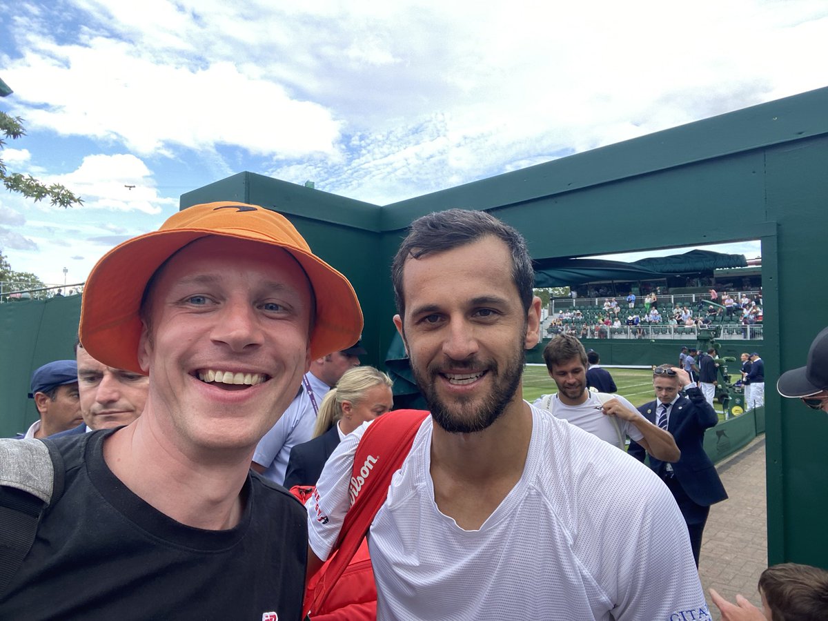 TimWoowoo's tweet photo. Great to meet half of the @Wimbledon mixed doubles champions 2023 from 🇭🇷 🏆 #MyMatePavic https://t.co/MREoQLZBKs