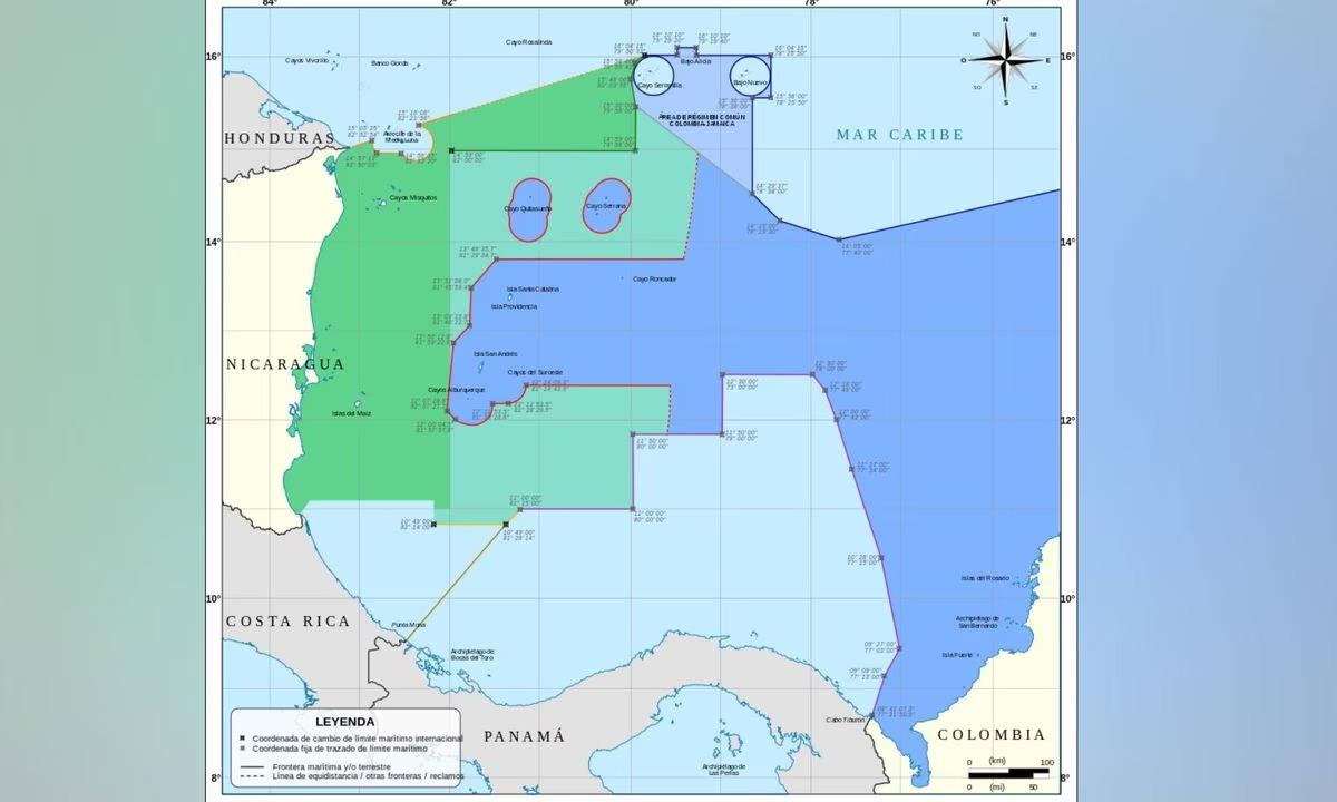 ELTIEMPO's tweet photo. Así quedó el mapa de Colombia tras el fallo de la Haya sobre Nicaragua. ► https://t.co/0PjFXaDrpm
Esta mañana el tribunal internacional le negó 200 millas náuticas al país centroamericano. https://t.co/H11xW8s1QR