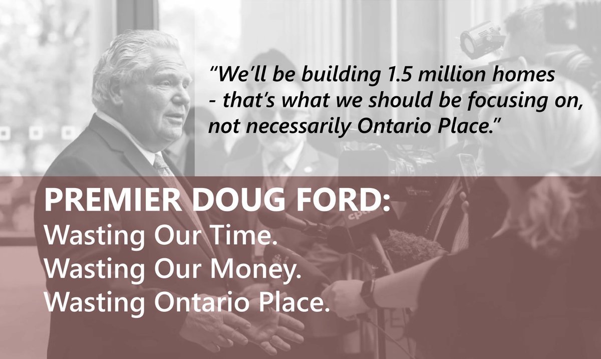 ONPlace4All's tweet photo. Doug Ford wastes our Time, Money, The Greenbelt, The Science Centre and Ontario Place! Send him a letter along with your other representatives at https://t.co/jnFR2l8ts8! #topoli #onpoli #SaveOntarioPlace #SaveOurScienceCentre https://t.co/YG448v6NHt