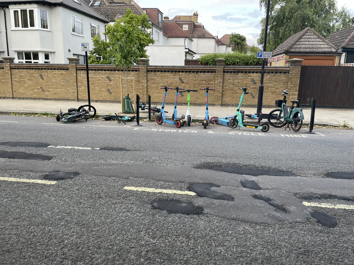 Yet another day and example of  Camden Council allowing pavements to be blocked for disabled people and people’s lives put at risk by putting a e-scooter park across the road from a bus stop. what will it take a child to die here.