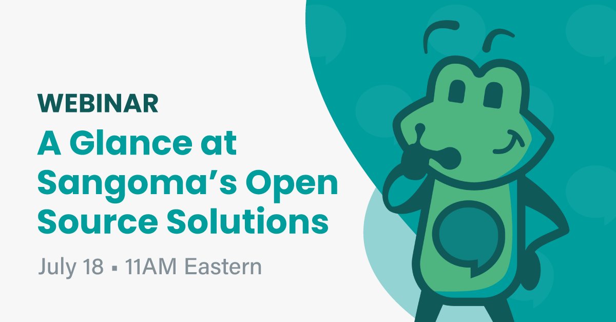 FreePBX's tweet image. Join us Tuesday, July 18 at 11 AM Eastern for our "A Glance at Sangoma's Open Solutions" webinar. 📅
We will be doing a walkthrough of our portfolio of UC solutions, resources, and partner support offered to you.
Register here so you don't miss out: ow.ly/K2iW50P8yT0