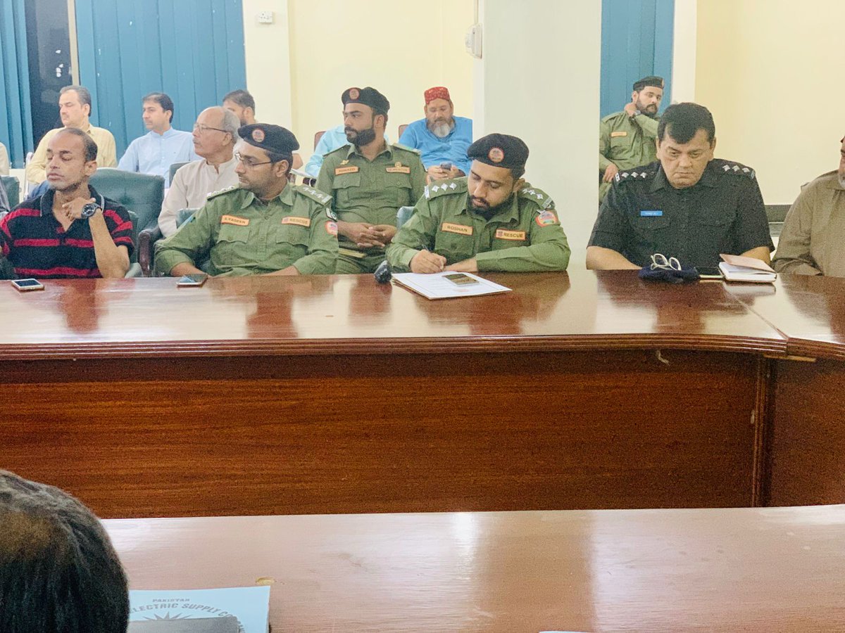 SindhRescue1122's tweet photo. Meeting was held with Deputy commissioners from Different dist in sindh regarding establishment of Rescue 1122camps during Muharram processions. https://t.co/C4hjwp6tHO