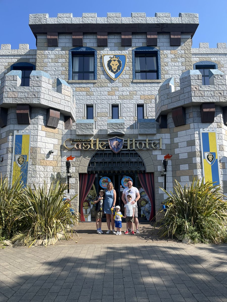 Woodbrk's tweet photo. @LEGOLANDWindsor Last month the whole family celebrated Theo beating cancer with a stay at the Castle Hotel! https://t.co/LAjqDVHSgI