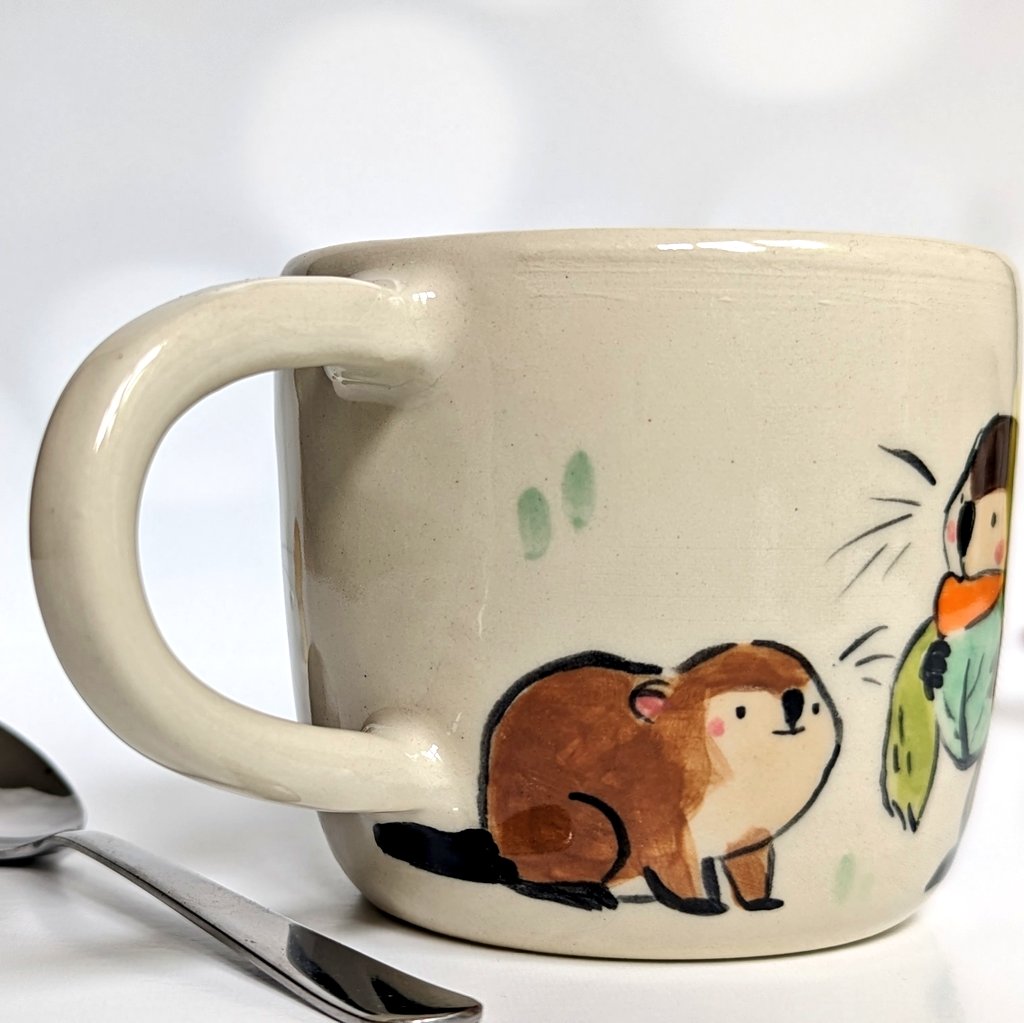 「Beaver family mug」|Kness 🐬のイラスト