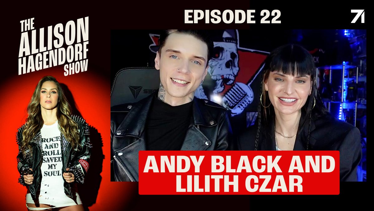 Today, I sit down with with rockstar couple @andyblack of BVB & @LilithCzar. We talk about how their drive has helped them overcome adversity, how sobriety has made them their best selves & what you might be surprised to learn about them as a couple WATCH: youtu.be/f1lCbUCkOtA