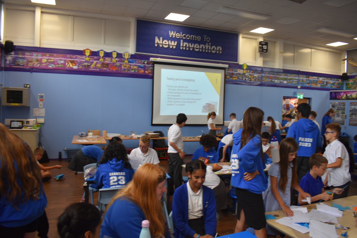 theSTEMworkshop's tweet photo. Thank you @inventionjunior for having us back for a #STEM workshop what an awesome day with the Year 6’s as we #explored how #automotiveengineers can be more
#sustainable we explored #renewable and #nonrenewable energy as we learnt about #electricalsystems and #mechanicalsystems https://t.co/uNPGwgz5Ja