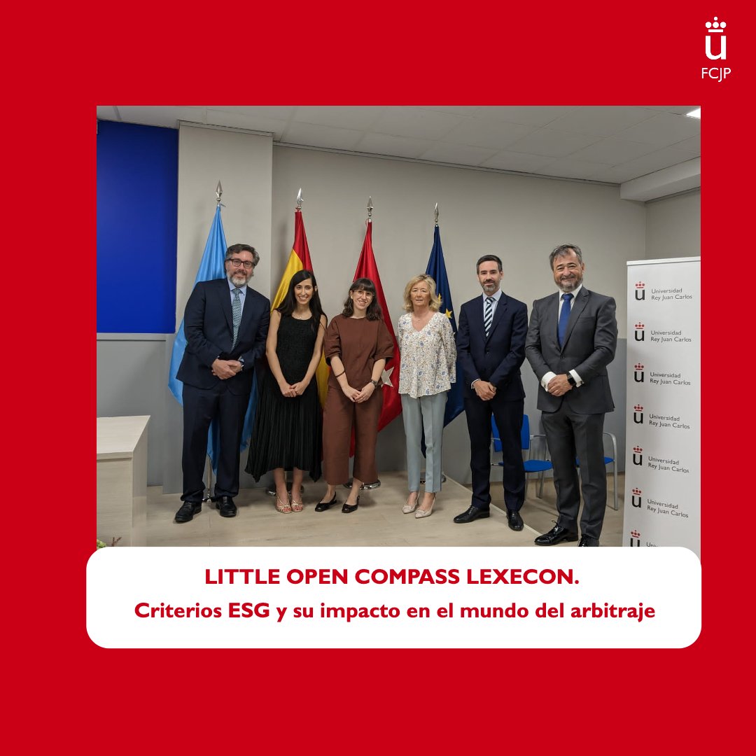 El 12 de julio acogimos el Little Open Compass Lexecon.Criterios #ESG y su impacto en el mundo del #arbitraje organizado por la Asociación Europea de Arbitraje.

En el acto participó nuestra Decana, <a href="/EncisoMaria/">Maria Enciso</a>  junto con el Presidente de la Asociación, <a href="/JavierIscar/">Javier Íscar de Hoyos</a> 

#derecho